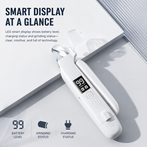 LED Pet Nail Clipper & Grinder 2-in-1