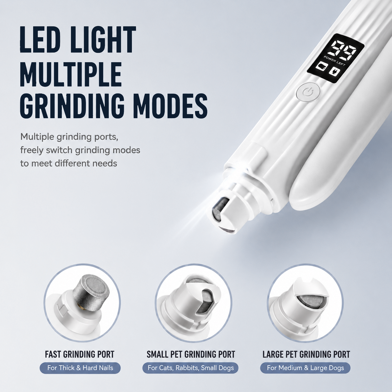 LED Pet Nail Clipper & Grinder 2-in-1